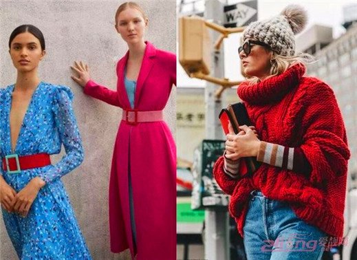 冬天最美的配色，就是紅+藍的顏色搭配了！